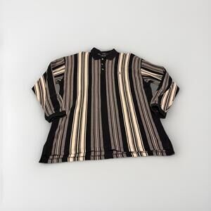 VTG Retro80 90s Siegfried Men's XL Multicolor Cotton Button Long Sleeve Shirt(A8